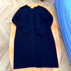 Boss Long Open Cardigan.  Black.  Size L.